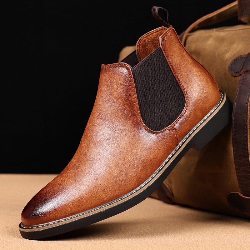 Men Shoes Xxl - British Style Men's Chelsea Boots Retro