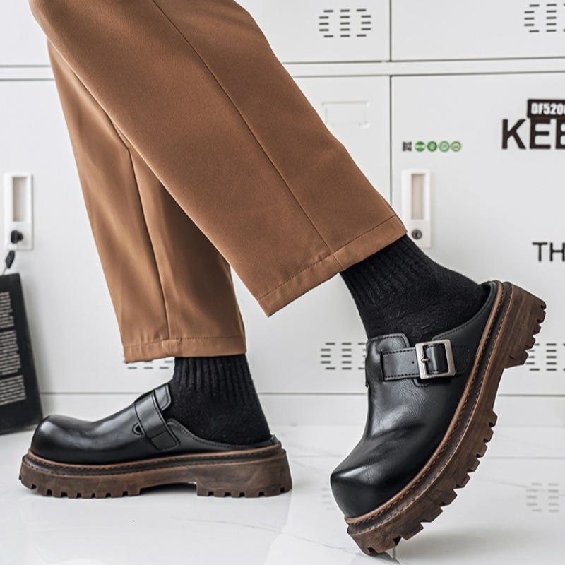 Men'S Shoes Hey Dude - Men's Bag Head Platform Slippers Trend
