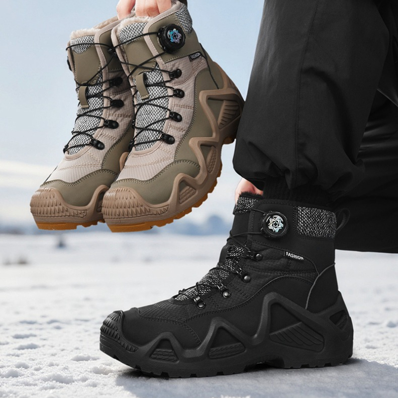 Winter Boot Insulated - Winter High-top Snow Fleece Warm Rotary