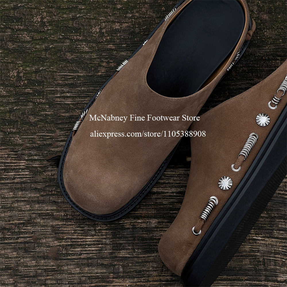 Men'S Shoes Hey Dude - Fashion Men Suede Slip on Mules