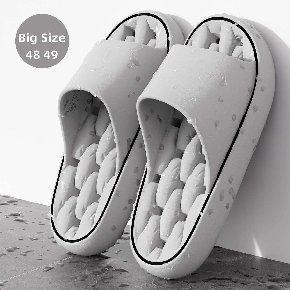 Men'S Shoes For Summer - Big Size 48 49 Bathroom Slippers