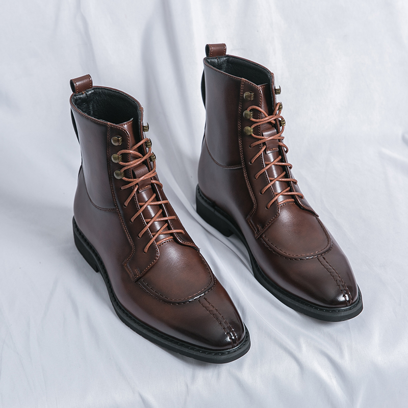2026 New Men's Pointed Brown B - Men Shoes 2026 ulasan dan harga