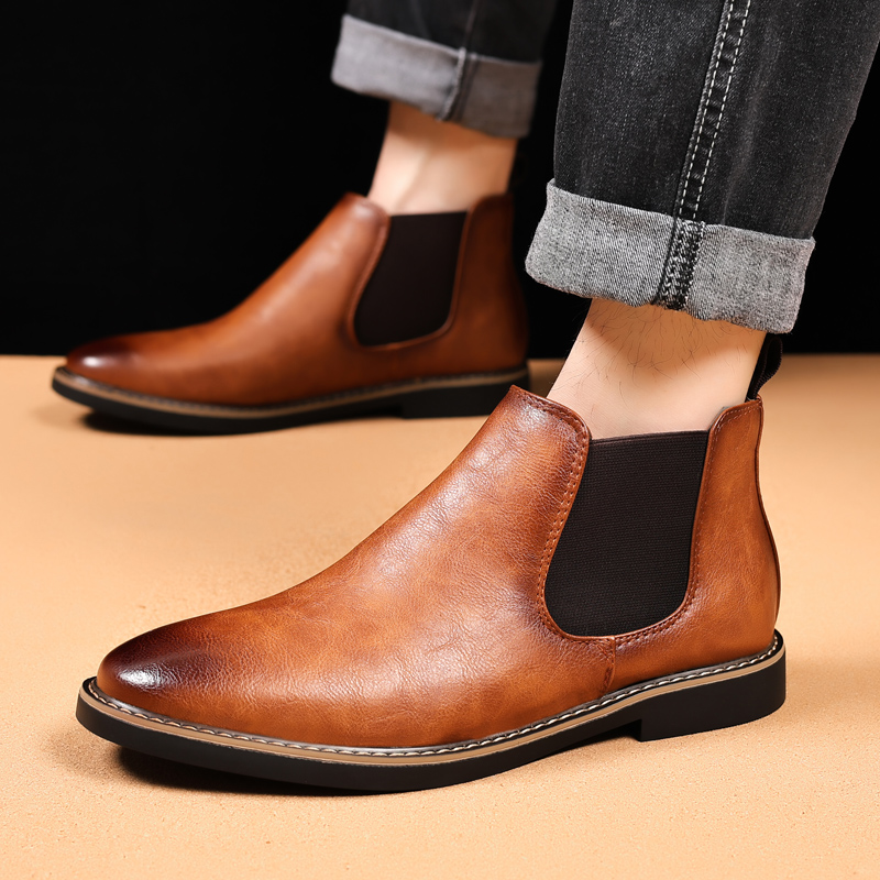 British Style Men's Chelsea Bo - Men Shoes Xxl ulasan dan harga