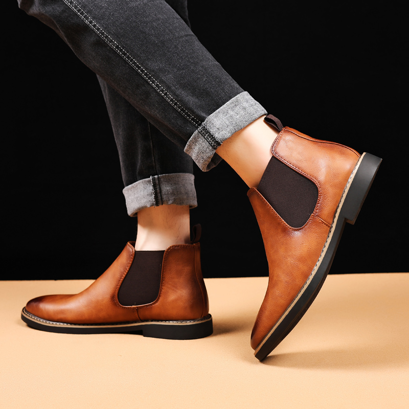 British Style Men's Chelsea Bo - Men Shoes Xxl ulasan dan harga