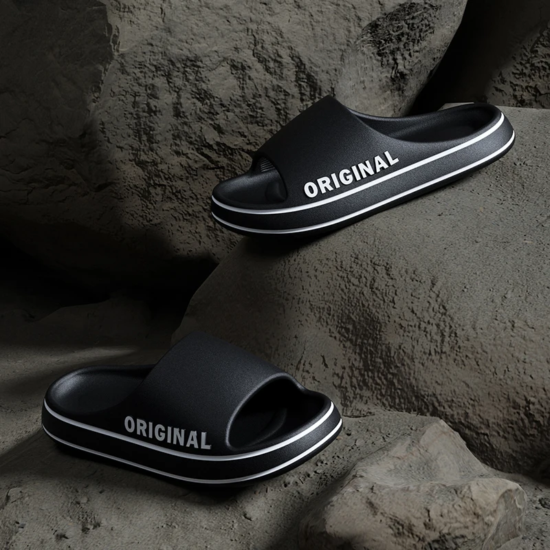 Summer Couple Slides Solid Col - Men'S Shoes For Summer ulasan dan harga