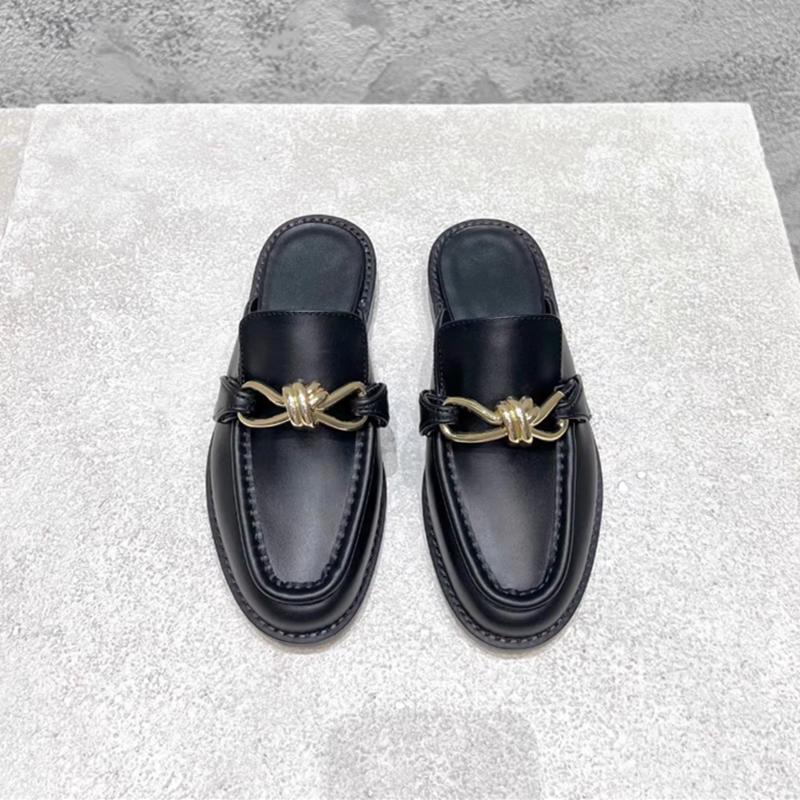 Metal Buckle Half Slippers For - Men'S Shoes Hey Dude ulasan dan harga