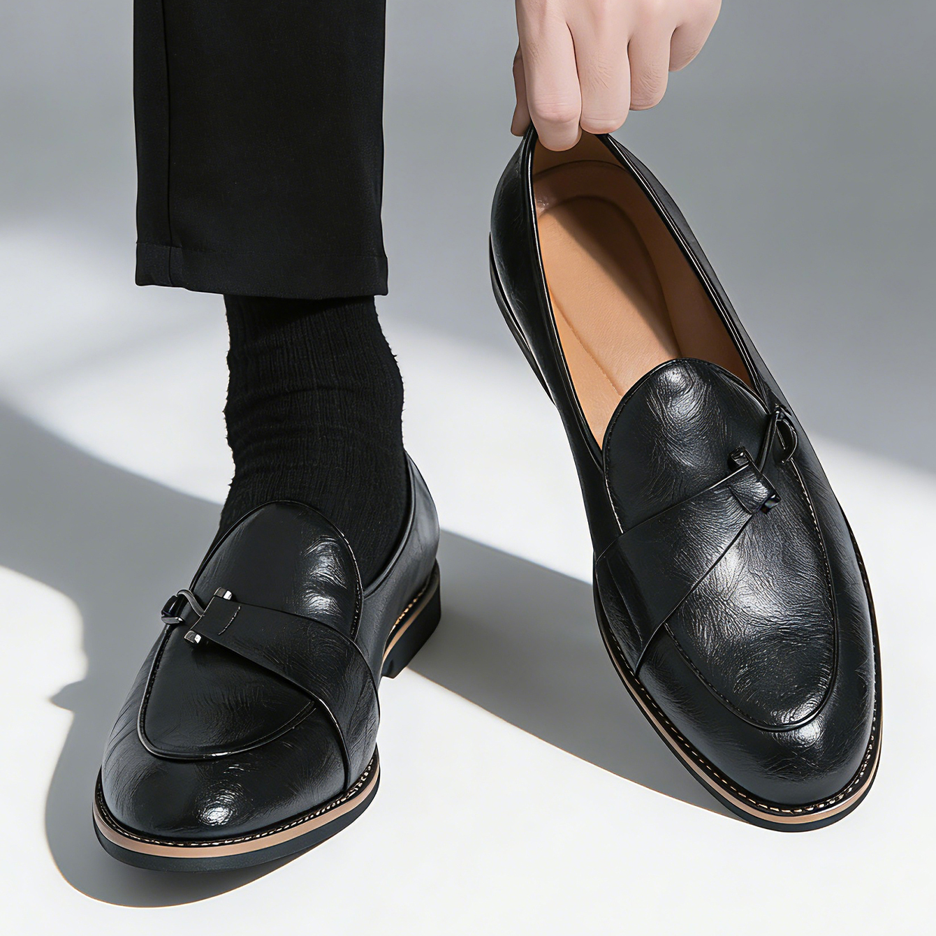 Classic Retro Dress Leather Sh - Men'S Shoes Hey Dude ulasan dan harga