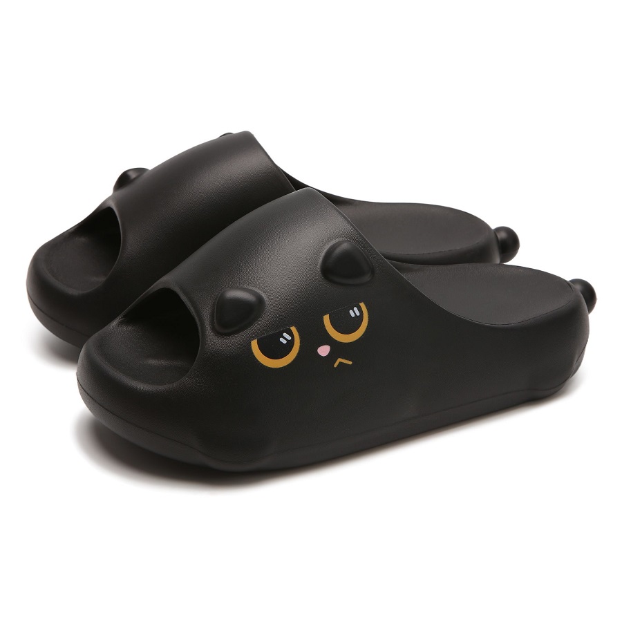 New Black Cat Slippers for Wom - Men'S Shoes For Summer ulasan dan harga