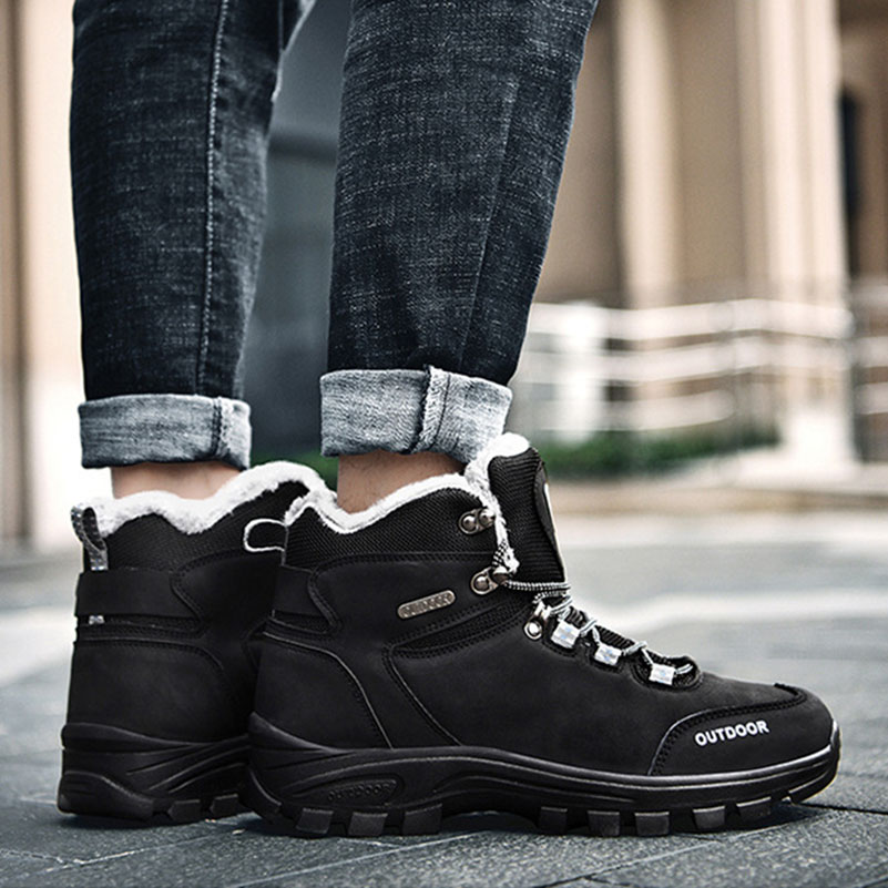 Men's Snow Boots Insulated Fur - Winter Boot Insulated ulasan dan harga