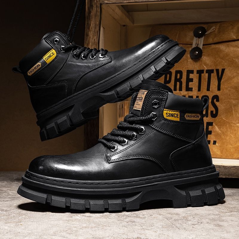 Vintage Men Platform Ankle Boo - Winter Boot Insulated ulasan dan harga