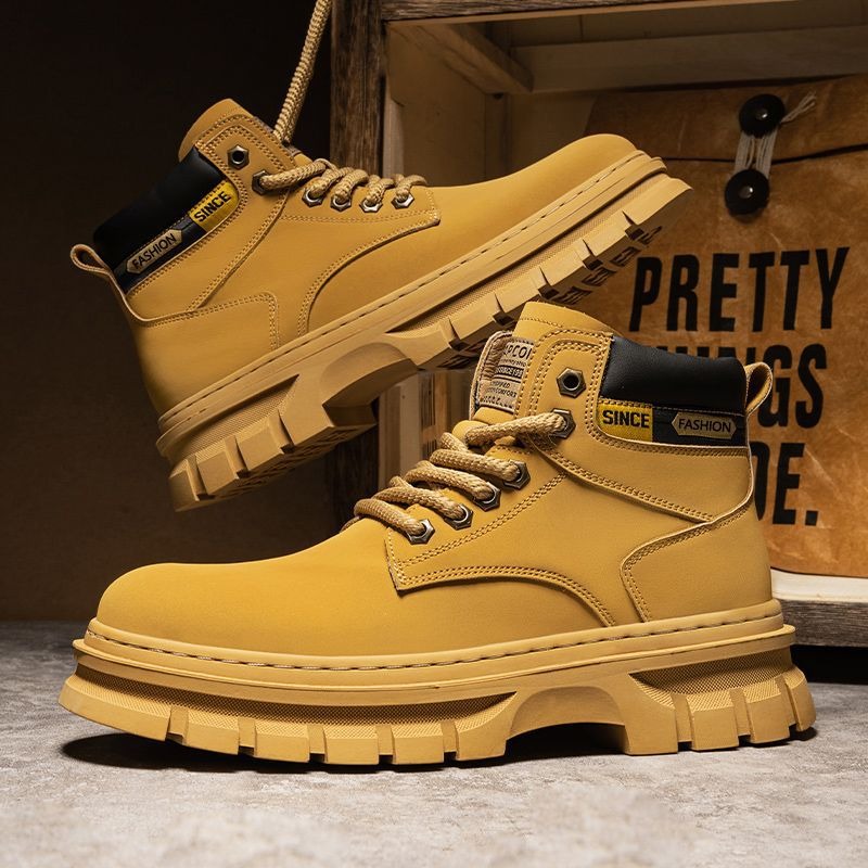 Vintage Men Platform Ankle Boo - Winter Boot Insulated ulasan dan harga