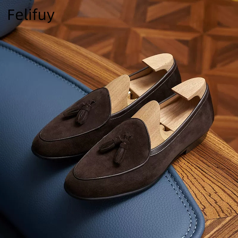 Italian kinds Cow Suede Men's  - Men Shoes Kinds ulasan dan harga