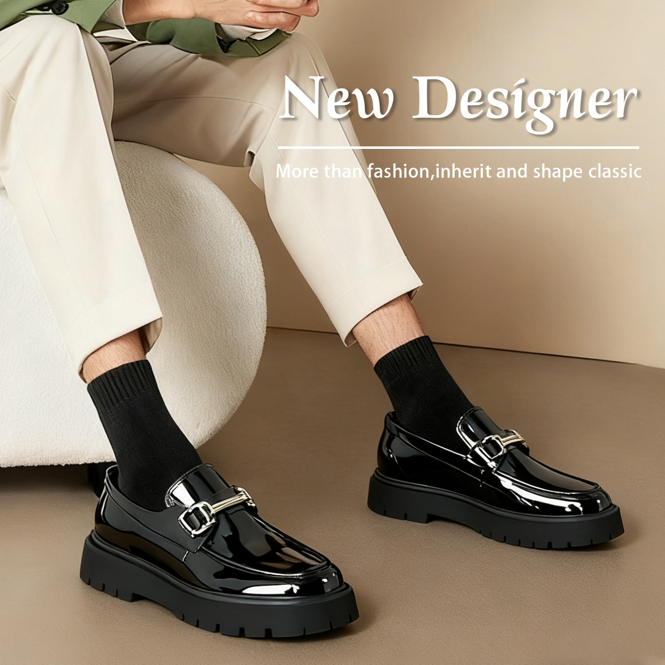 Fashion Classic Thick Sole Men - Men Shoes Boss ulasan dan harga