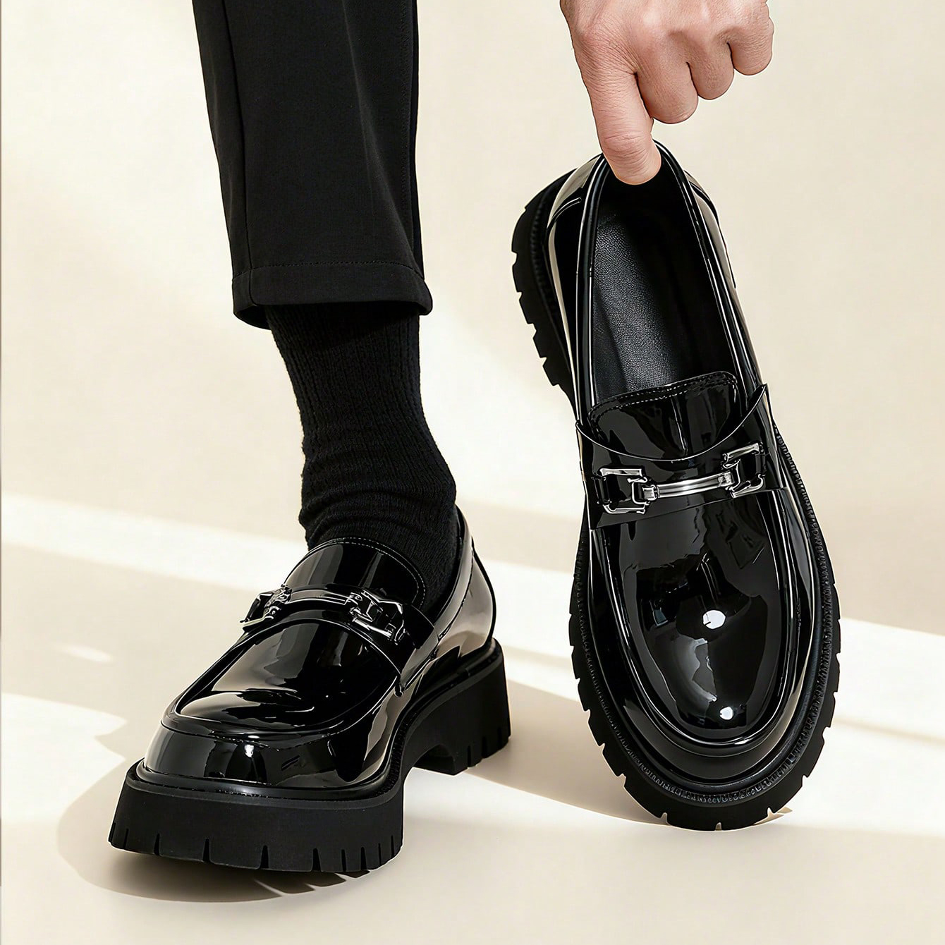 Fashion Classic Thick Sole Men - Men Shoes Boss ulasan dan harga