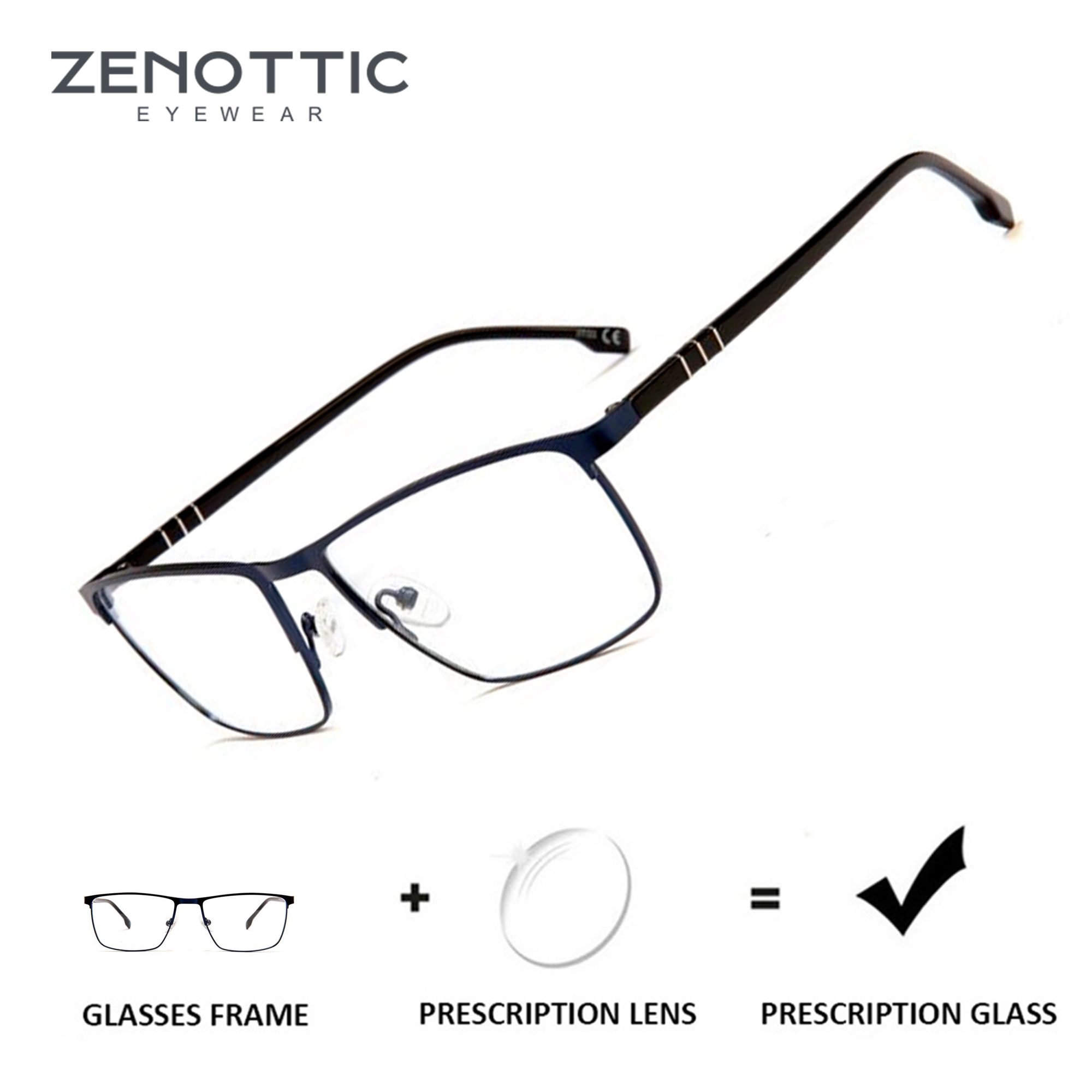 ZENOTTIC Trendy Square Prescri - Men Shoes Zegna ulasan dan harga