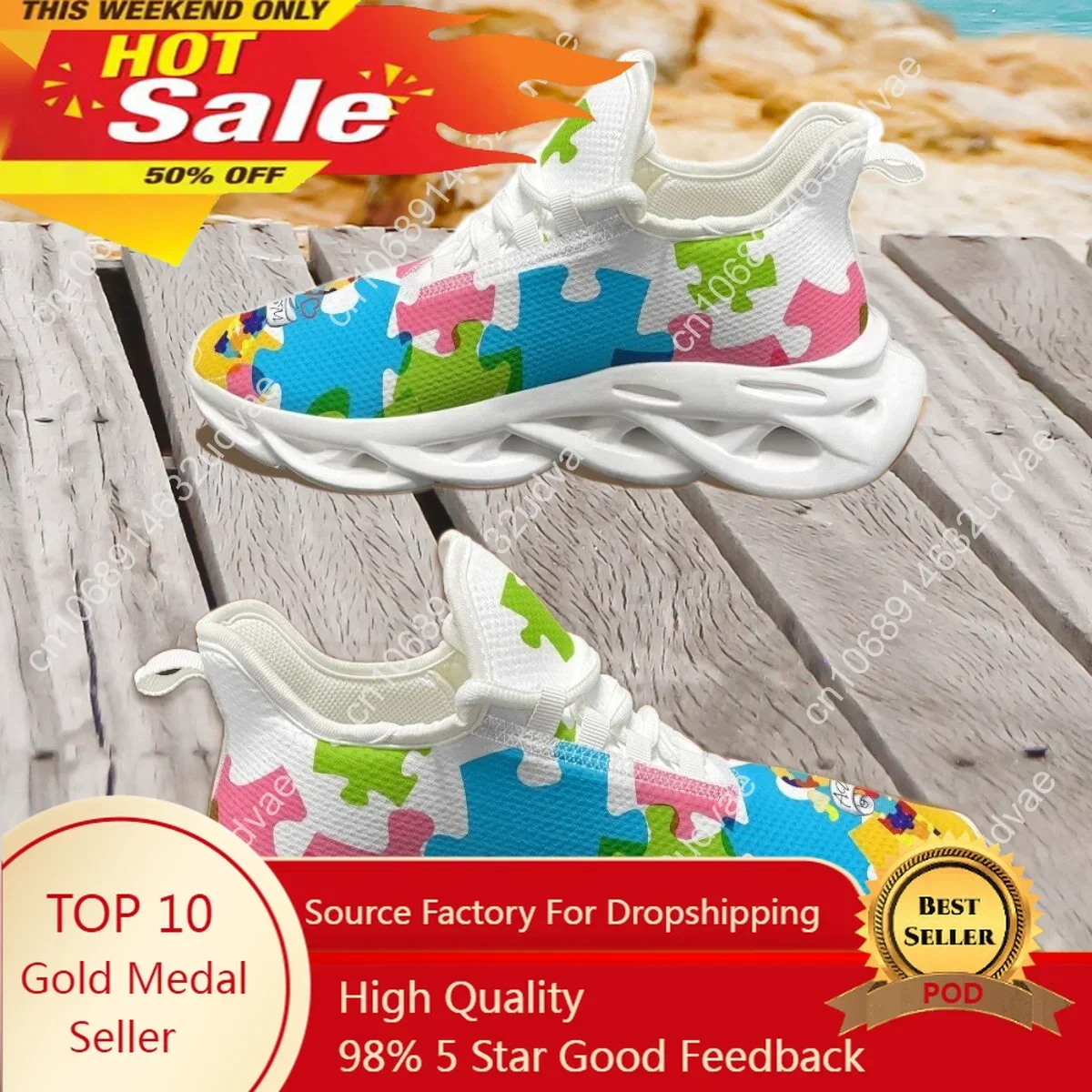 Autism Awareness Sports Runnin - Men Shoes High ulasan dan harga
