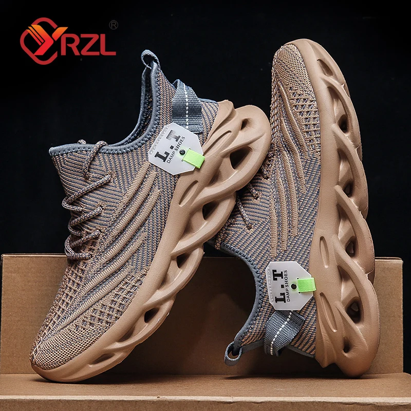 YRZL Men Sports Running Black  - Men Shoes Xxl ulasan dan harga
