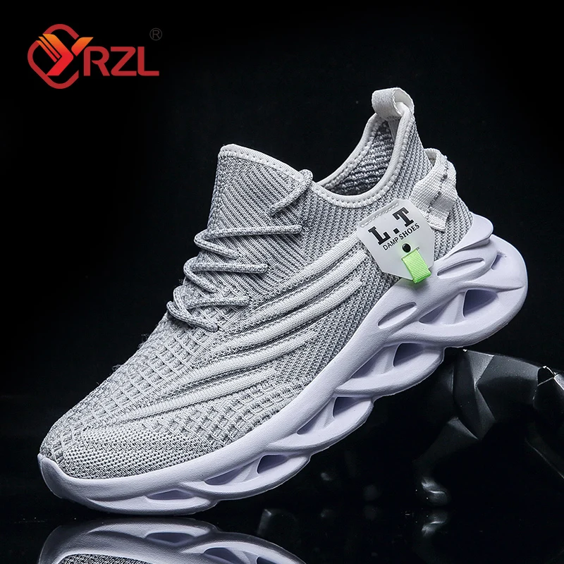 YRZL Men Sports Running Black  - Men Shoes Xxl ulasan dan harga
