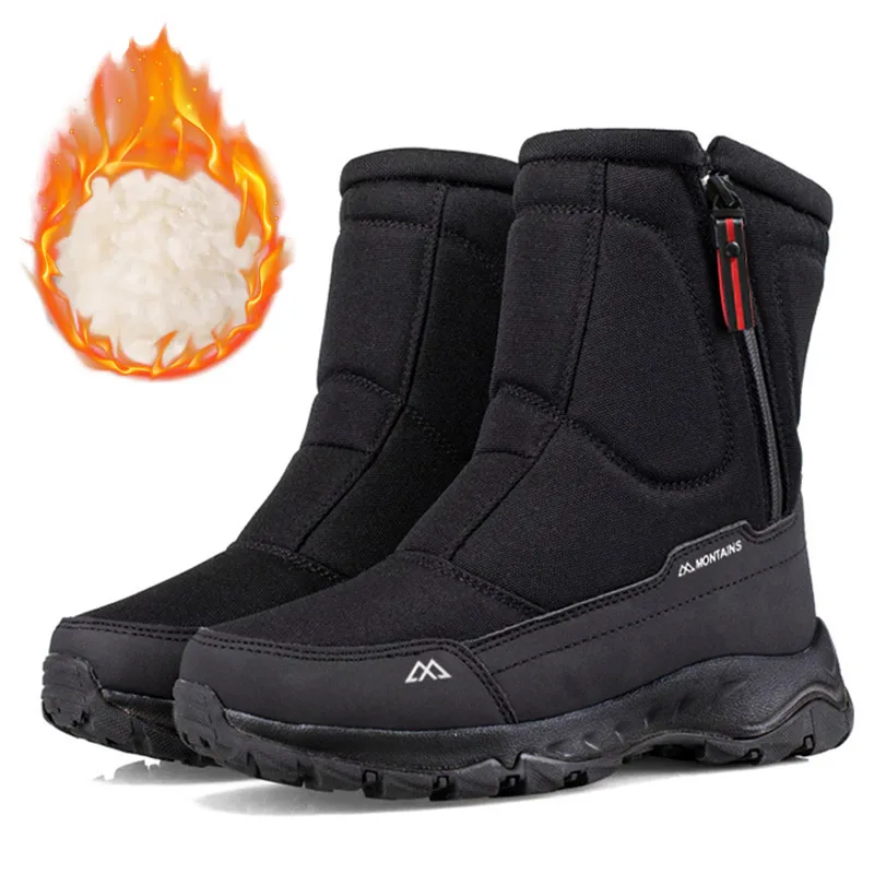 Winter Mens Keep Warm Snow Boo - Winter Boot Insulated ulasan dan harga