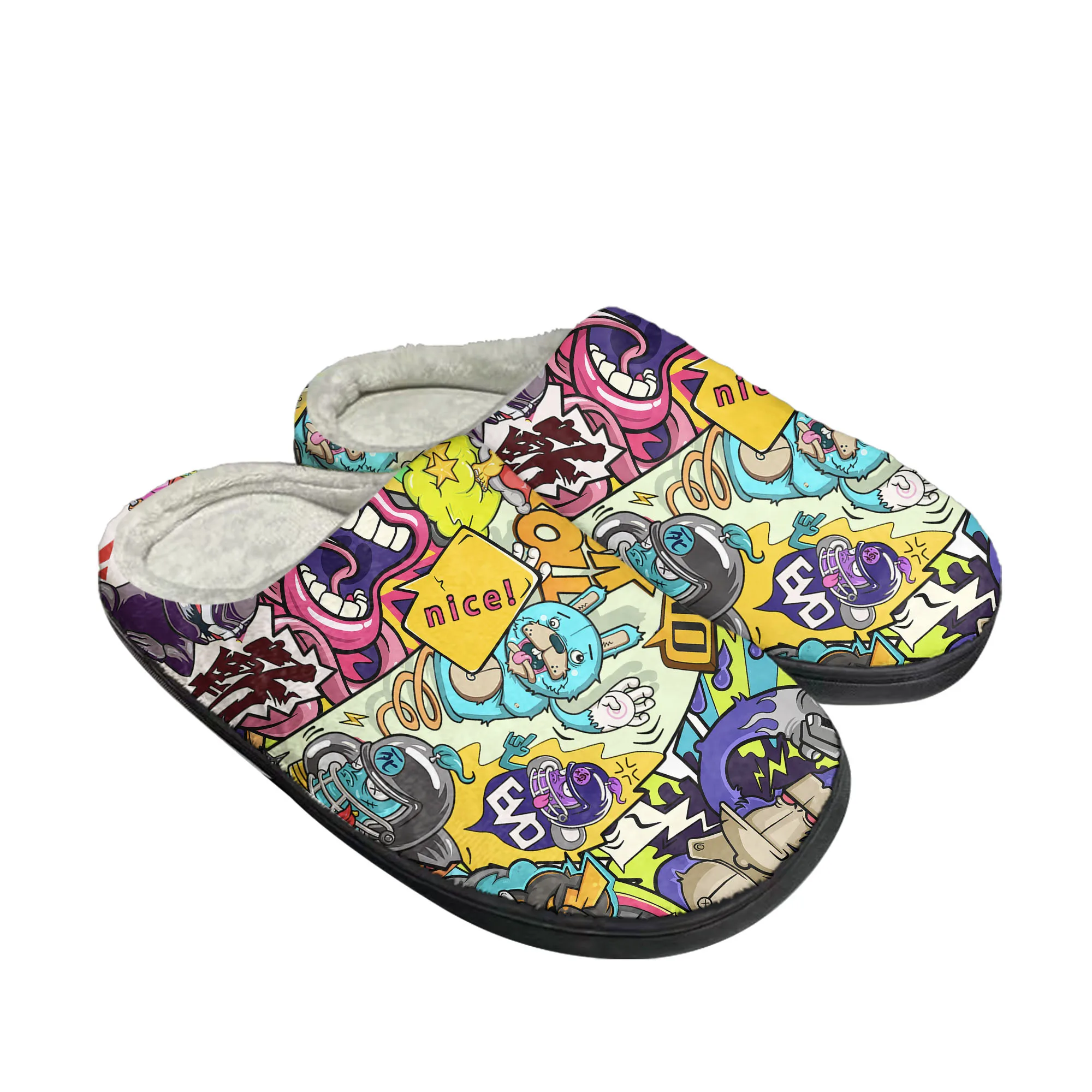 Street Art Graffiti Home Cotto - Men Shoes High ulasan dan harga