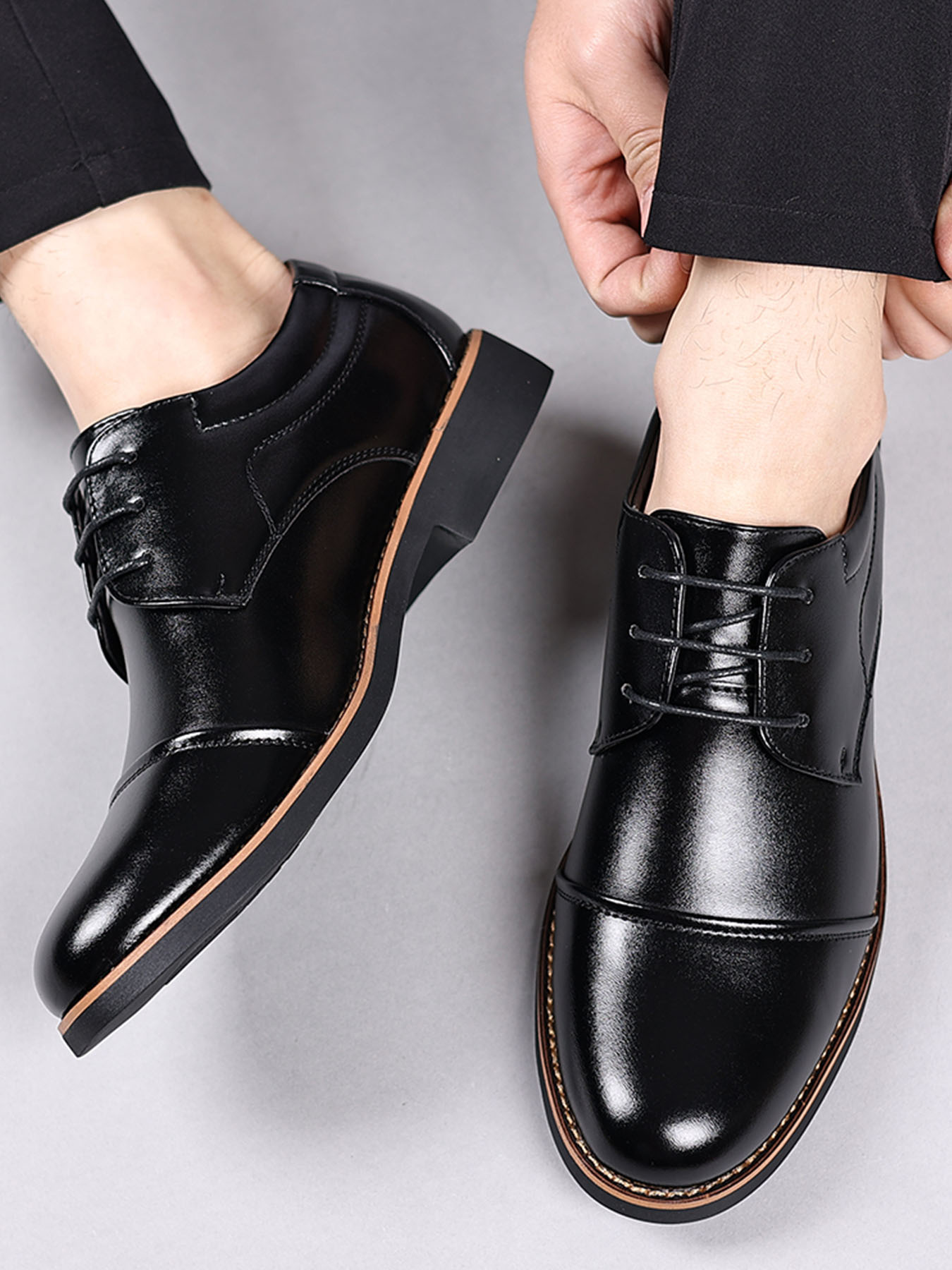 Large Size New Business Men's  - Men Shoes Official ulasan dan harga