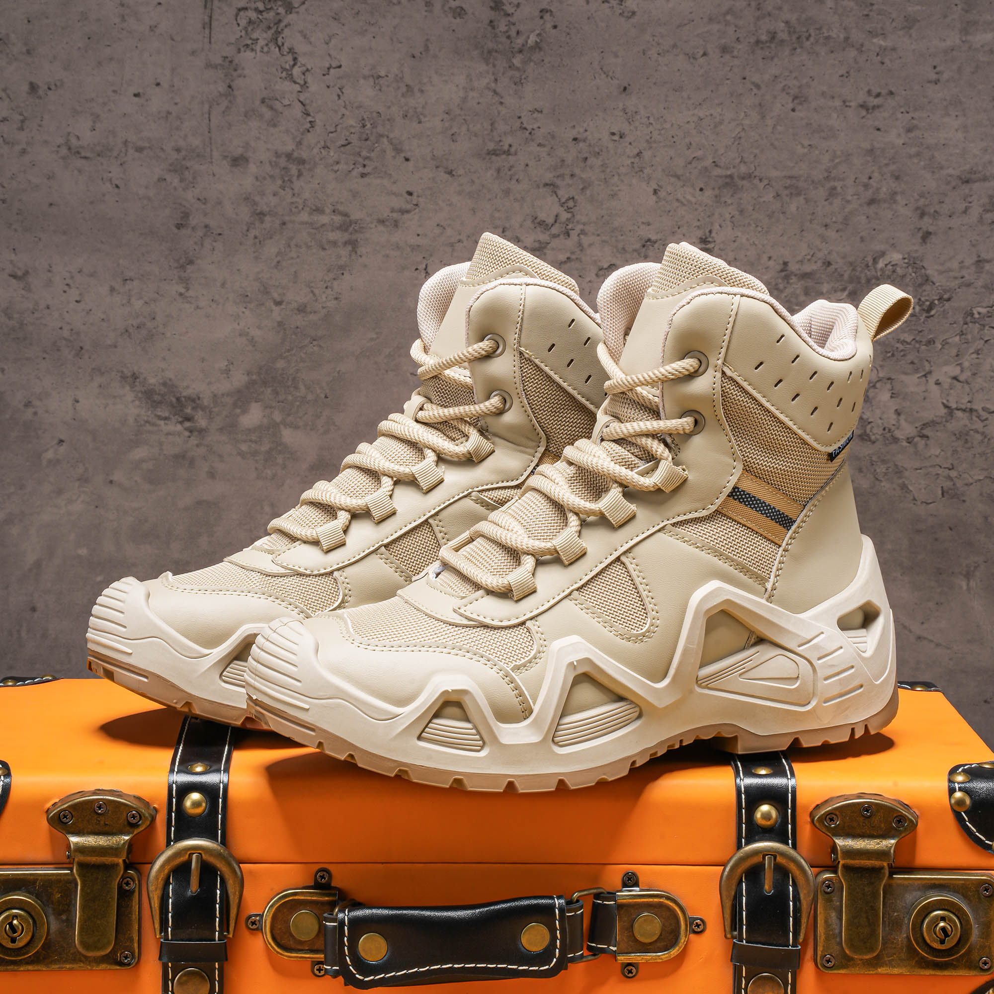Men's high top boots, hiking b - Men'S Shoes Dress Casual ulasan dan harga
