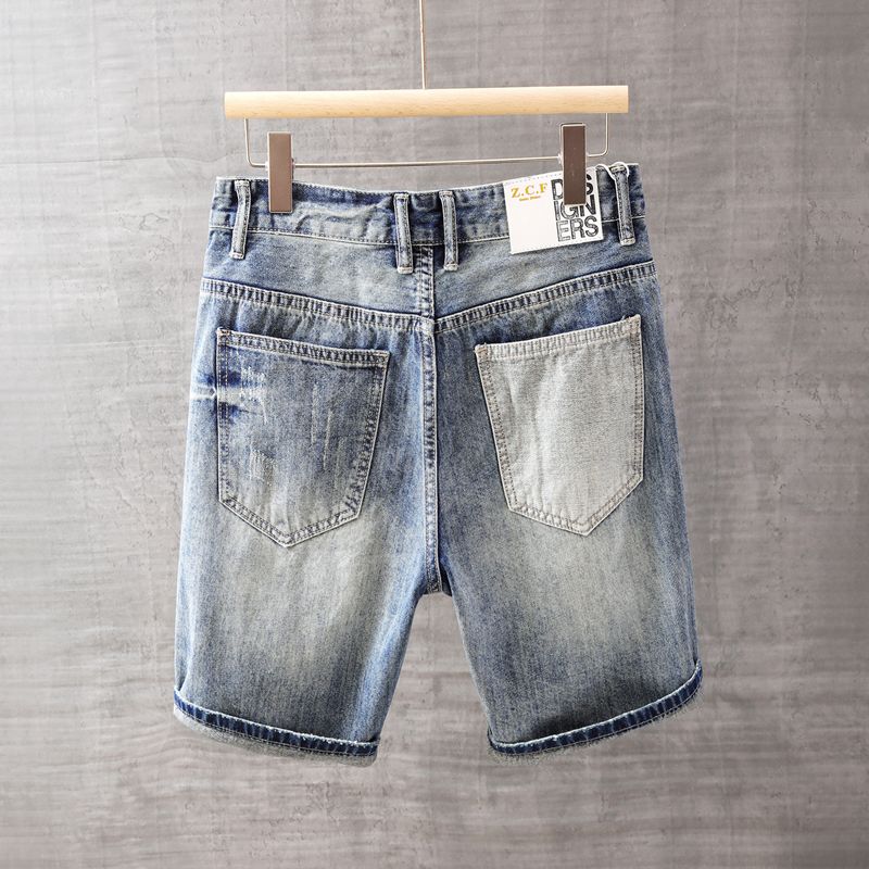 Men's Short Jeans Pants with P - Men Shoes Xxl ulasan dan harga