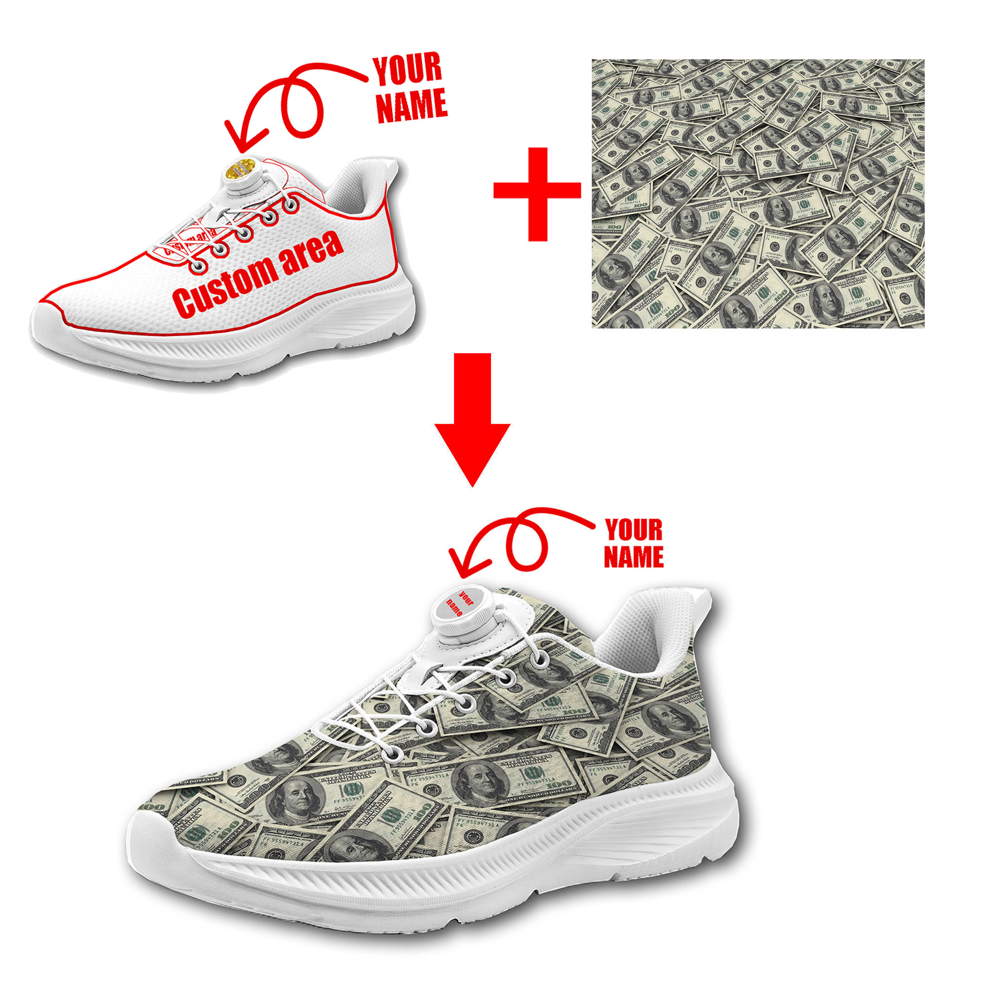 Custom Walking Shoes Men Woman - Men Shoes Boss ulasan dan harga