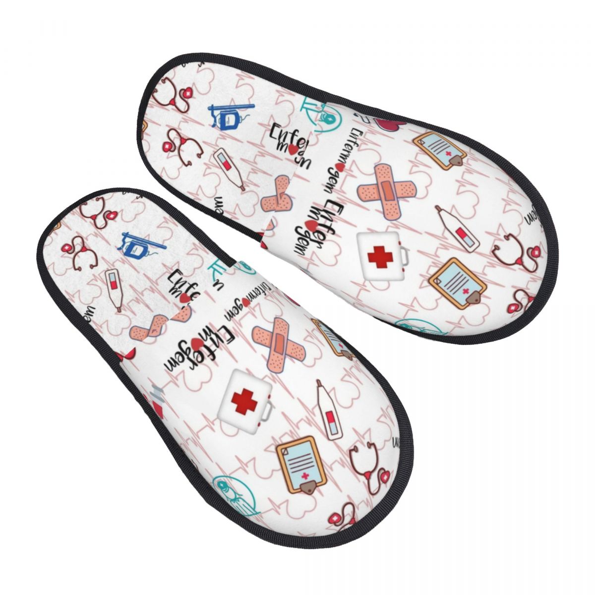 Print Heartbeat And Stethoscop - Men Shoes For Winter ulasan dan harga