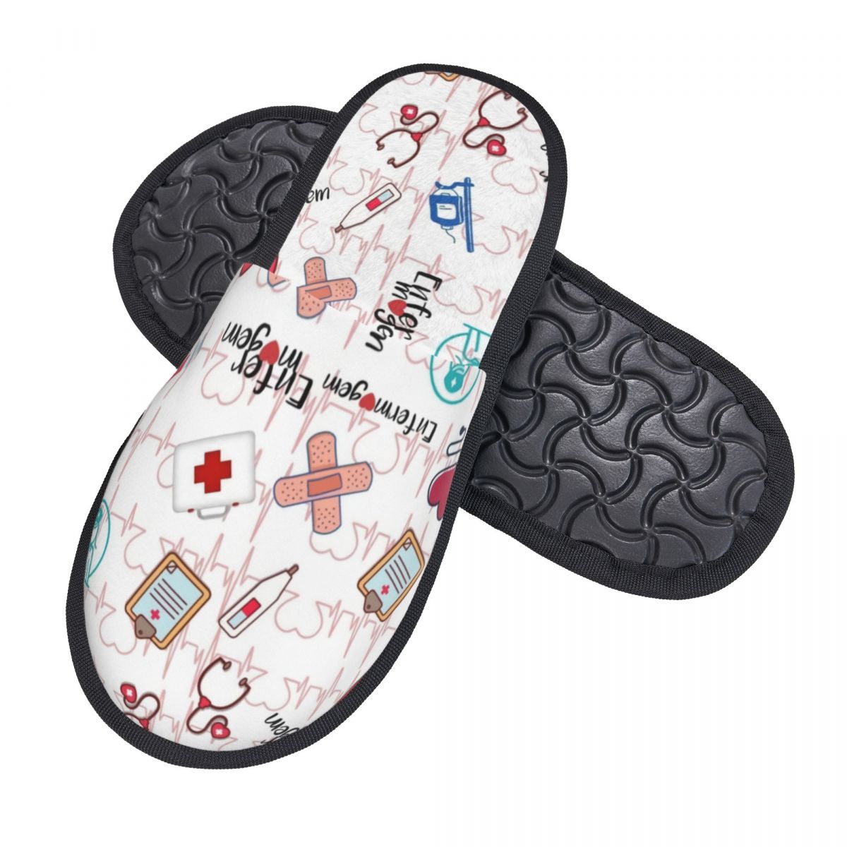 Print Heartbeat And Stethoscop - Men Shoes For Winter ulasan dan harga