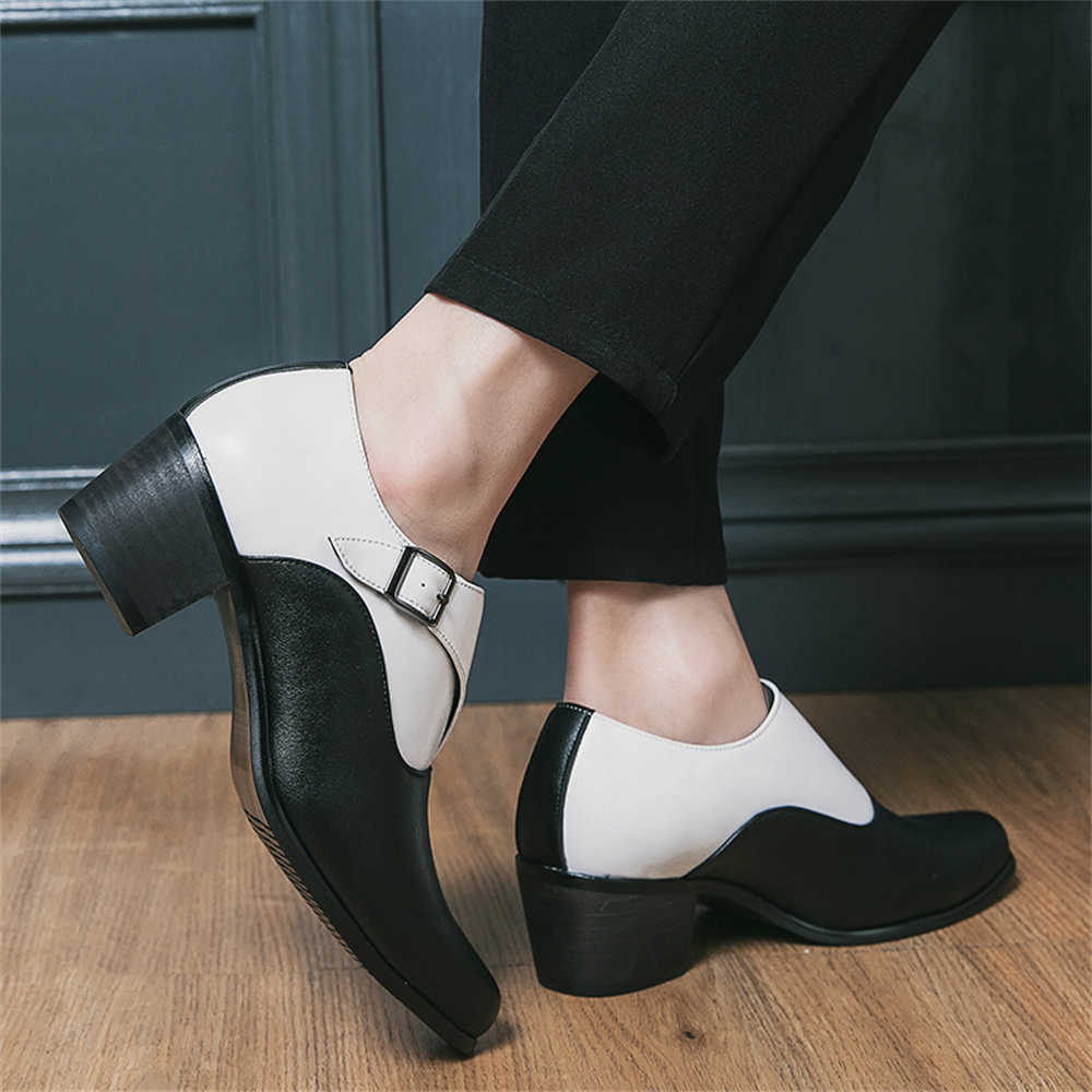 Normal Leather Ballroom Dancin - Men Shoes High ulasan dan harga