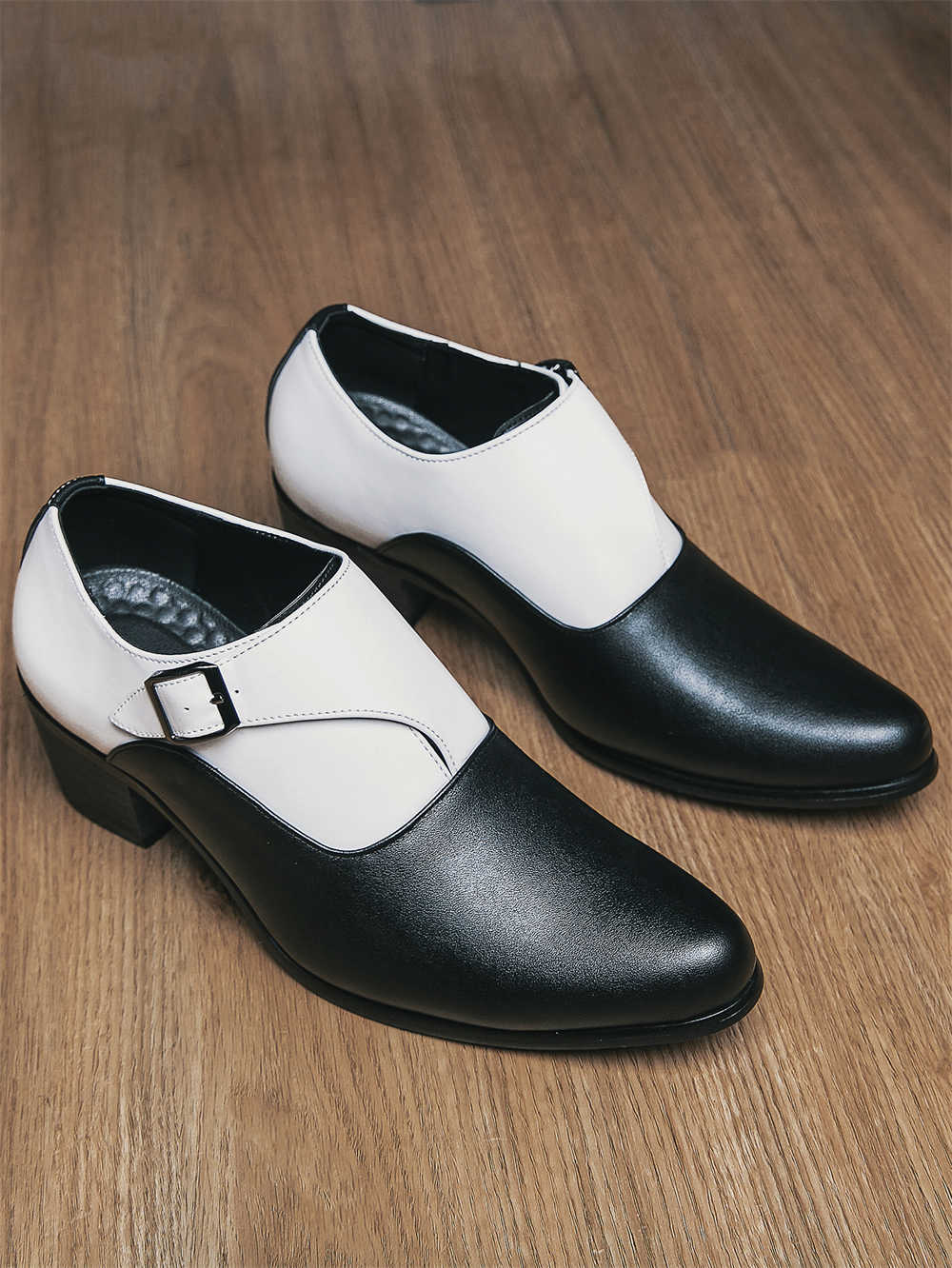 Normal Leather Ballroom Dancin - Men Shoes High ulasan dan harga