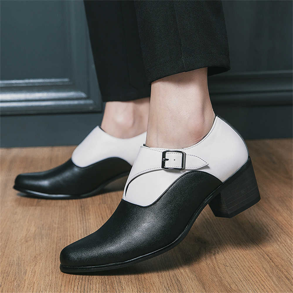 Normal Leather Ballroom Dancin - Men Shoes High ulasan dan harga
