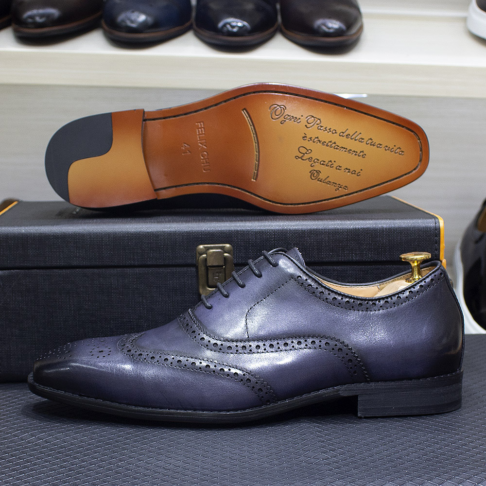 Size 7-12 Handmade Men's Wingt - Men Shoes Official ulasan dan harga